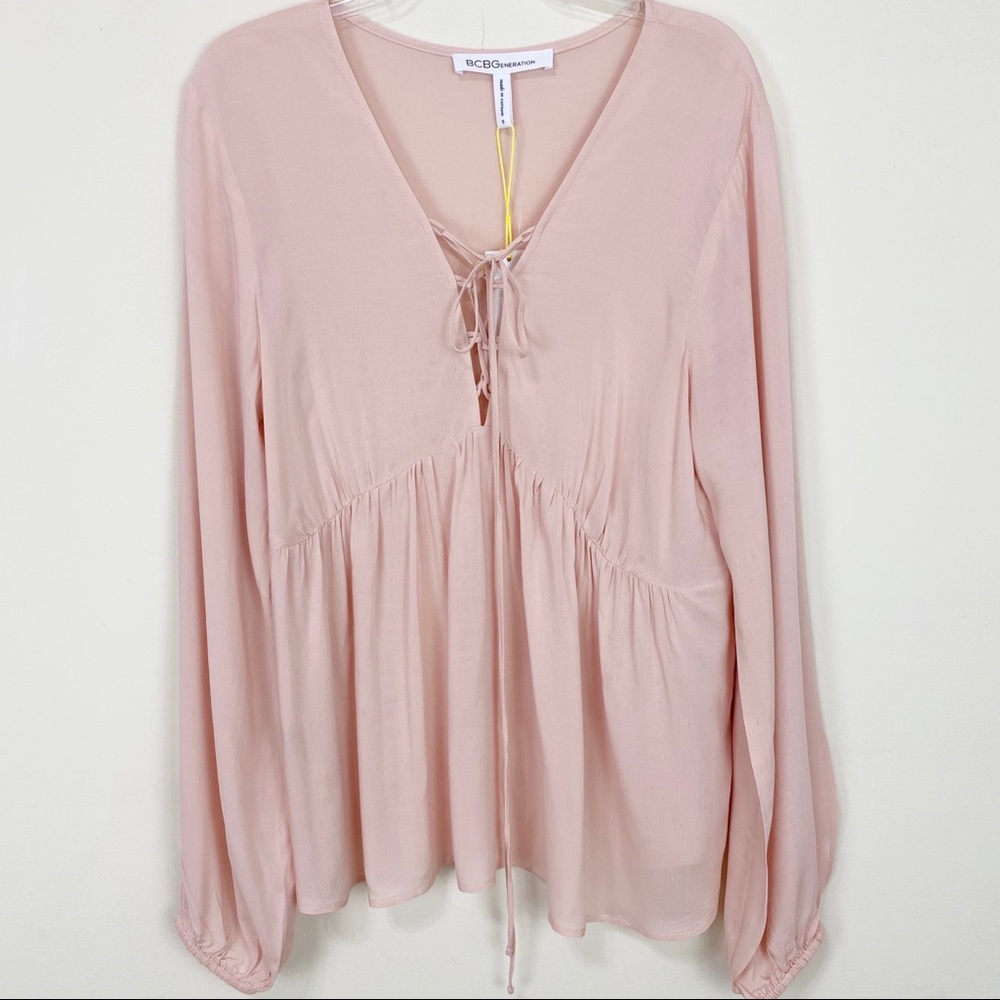 BCBGENERATION - peasant style empire waist blouse